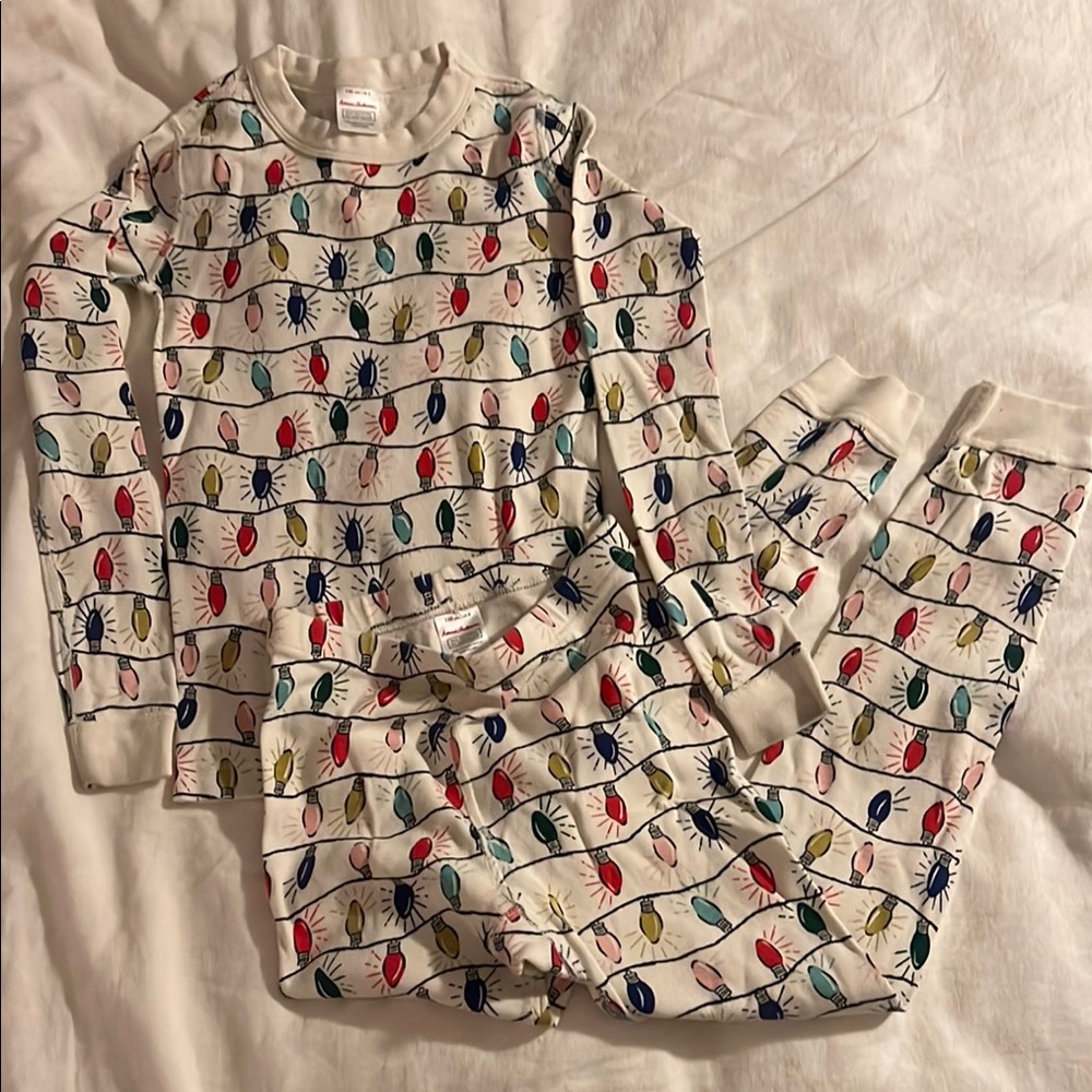 Colorful Kids Pajamas with Fun Light Bulb Print